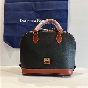 NWT-Dooney & Bourke Black and Brown Satchel